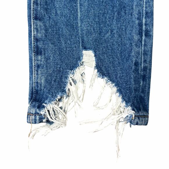 Blank NYC The Madison Crop Women's Jeans Raw Hem Size 26* Denim Distressed - Picture 4 of 9